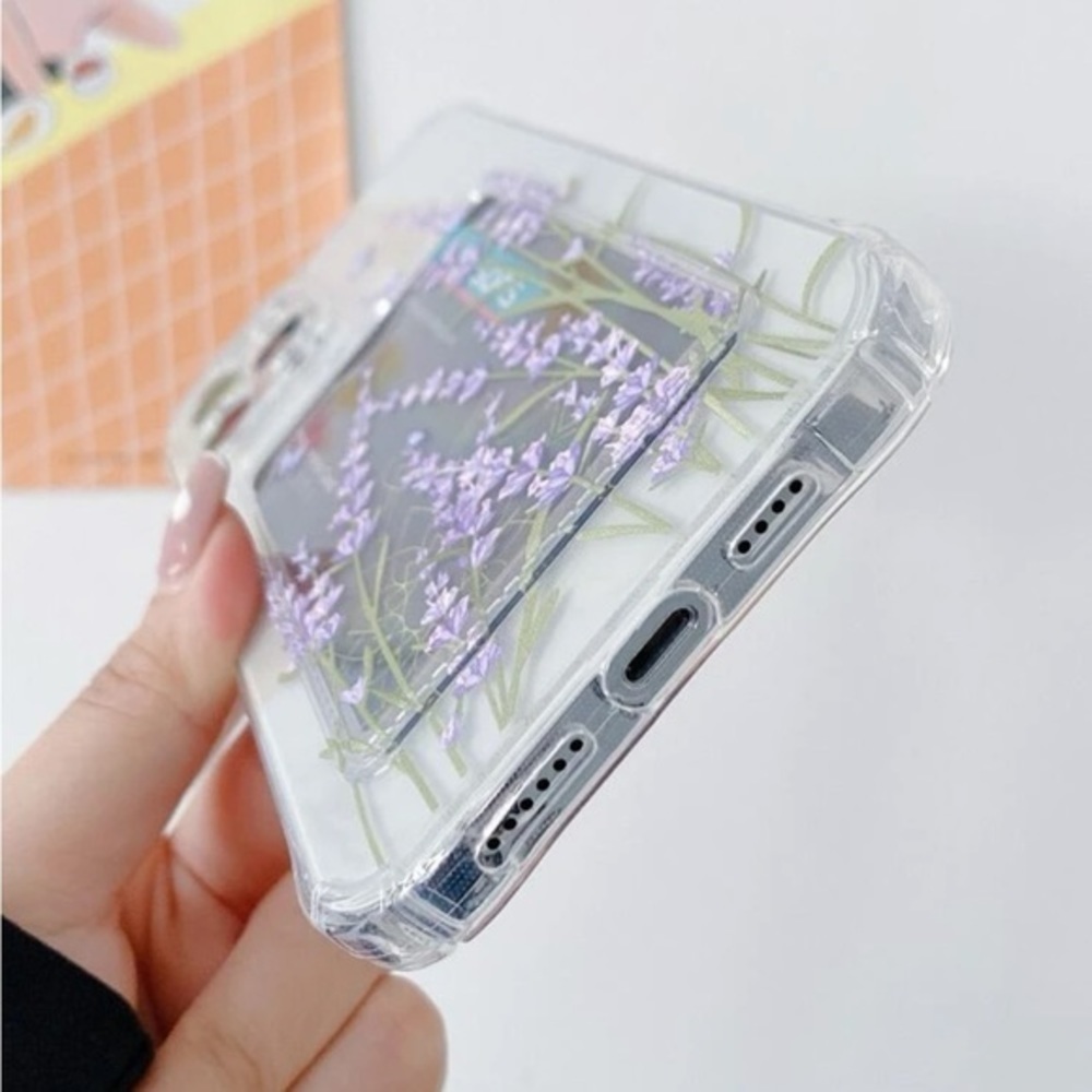 ⚠️Clearance💜iPhone 13/Pro/Pro Max Lavender Phone Case With Card Slot - Picture 3 of 4